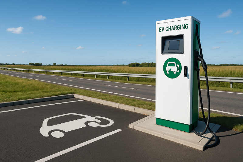 Установка зарядки для электромобиля