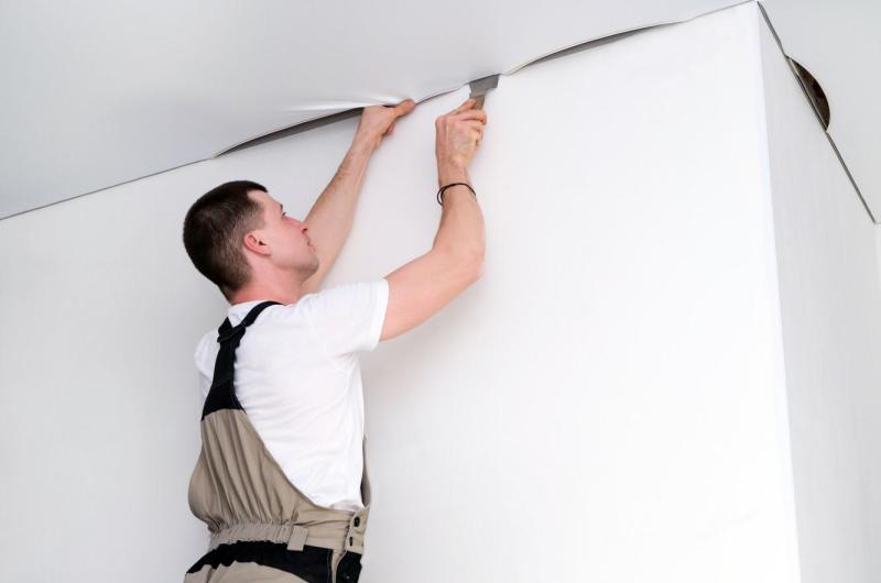 Монтаж натяжного потолка