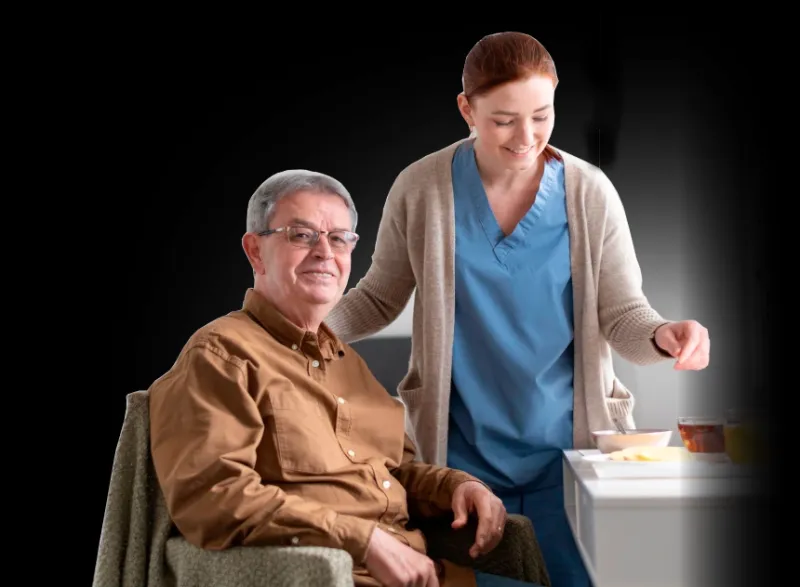 Сиделка для пожилого человека