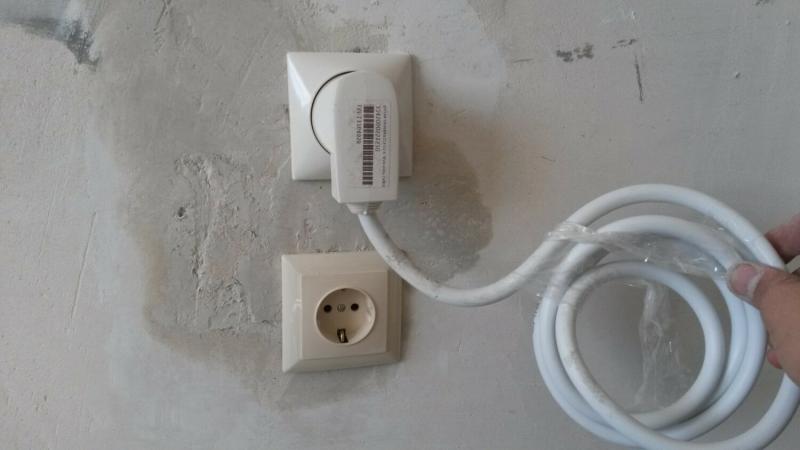 Установка розетки для плиты