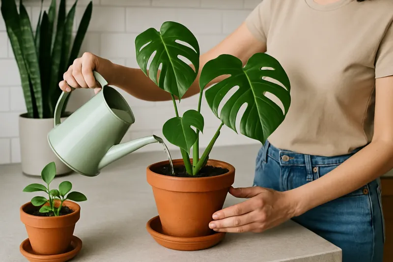 Полив цветов