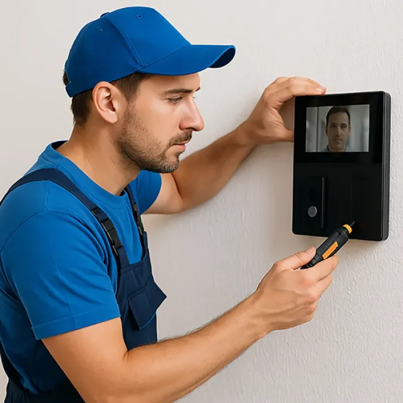 Монтаж видеодомофона